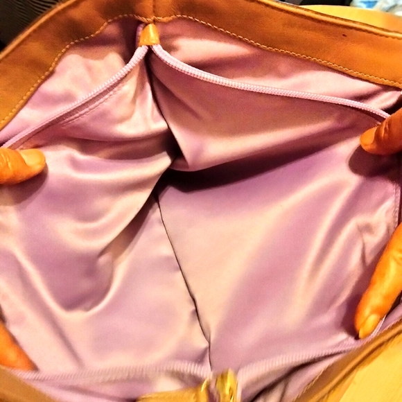 Coach Carly F16180 pieced Patchwork Metallic Signature Leather Tote - Picture 10 of 13